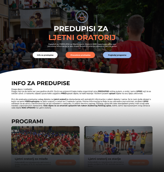 Ljetni Oratorij Cover